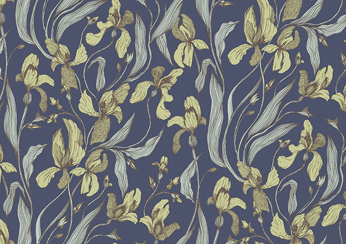 Iris, Dutch Blue - Twist&Fit Roller Blind - Image 6